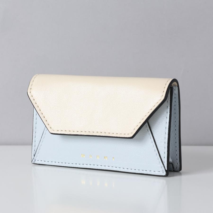 マルニ MARNI 名刺入れ カードケース コンパクト バイカラー おしゃれ 