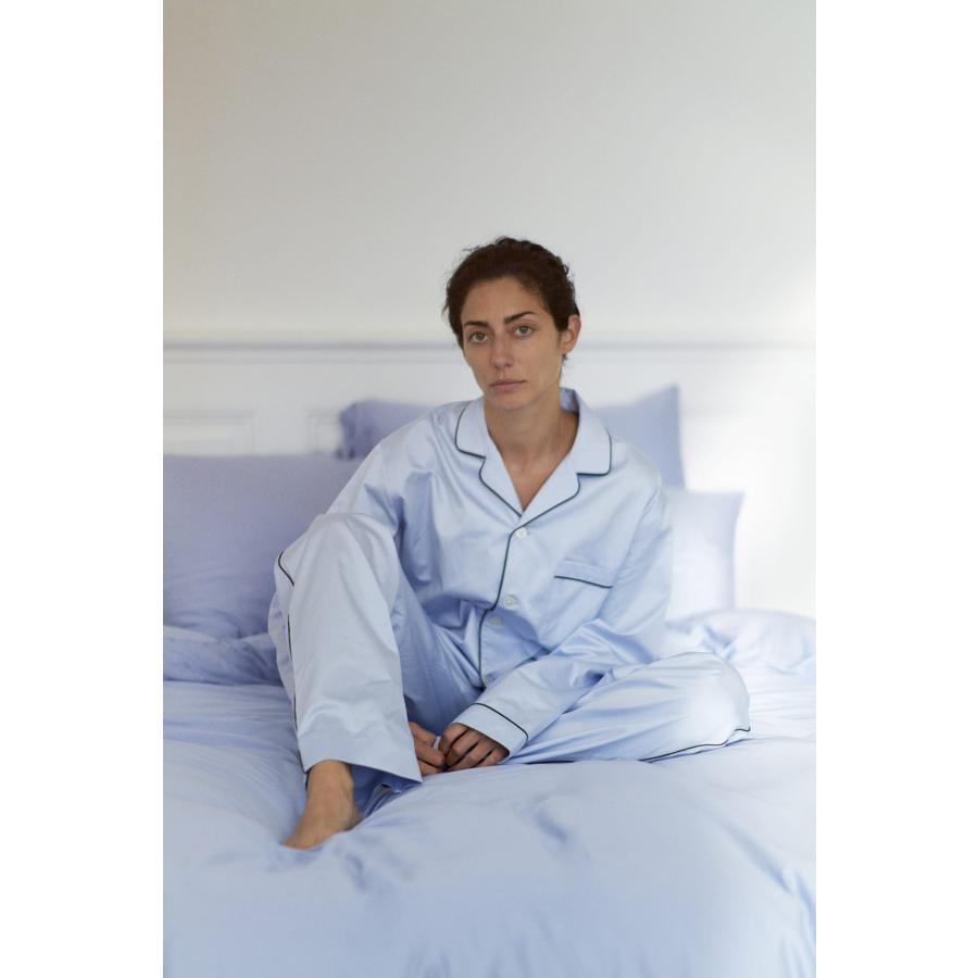 正規販売店 テクラ TEKLA パジャマ 長袖シャツ メンズ レディース ルームウェア サテン PAJAMA SATINの画像