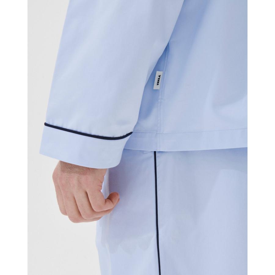 正規販売店 テクラ TEKLA パジャマ 長袖シャツ メンズ レディース ルームウェア サテン PAJAMA SATINの画像