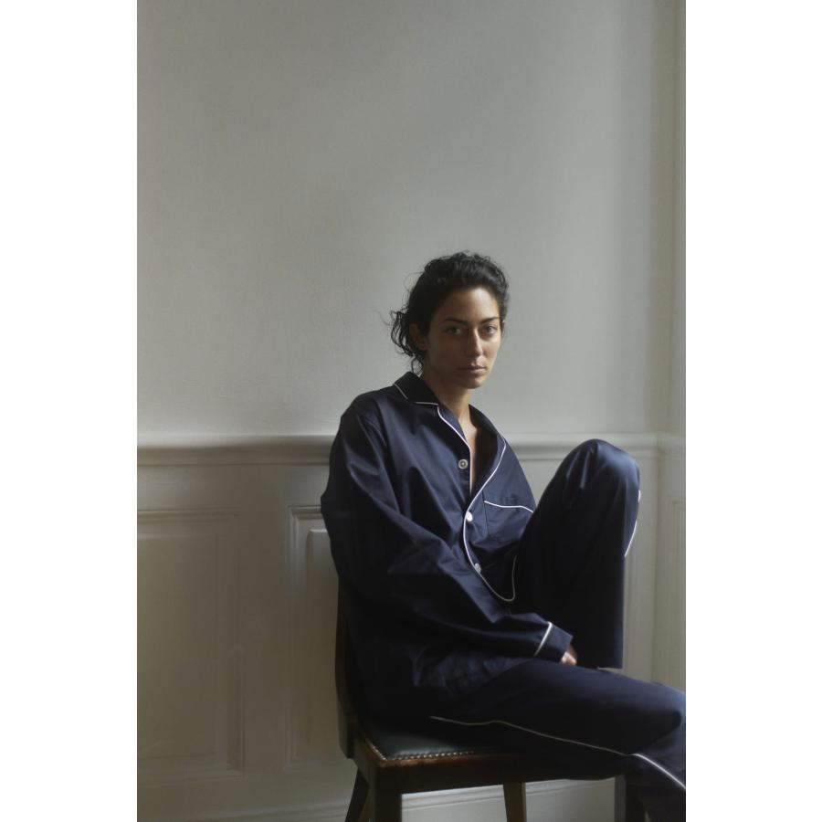正規販売店 テクラ TEKLA パジャマ 長袖シャツ メンズ レディース ルームウェア サテン PAJAMA SATINの画像