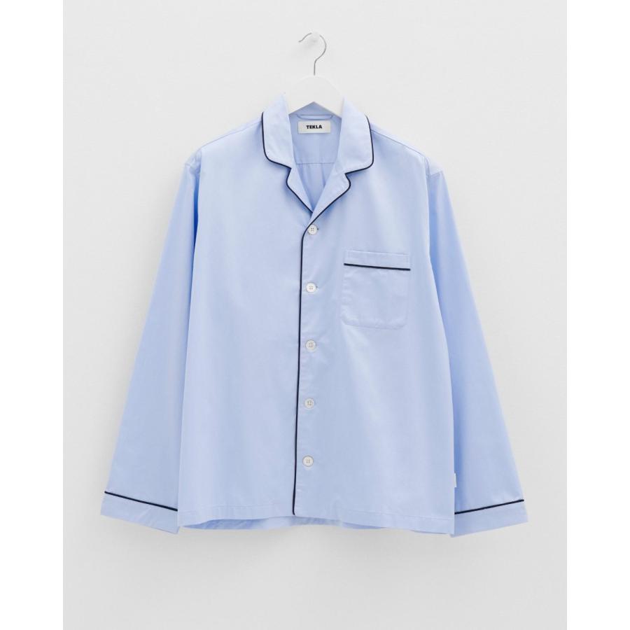 正規販売店 テクラ TEKLA パジャマ 長袖シャツ メンズ レディース ルームウェア サテン PAJAMA SATINの画像