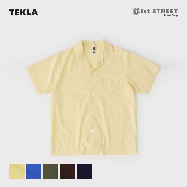 TEKLA（テクラ） 正規販売店 半袖シャツ パジャマ シャツ ブラウス