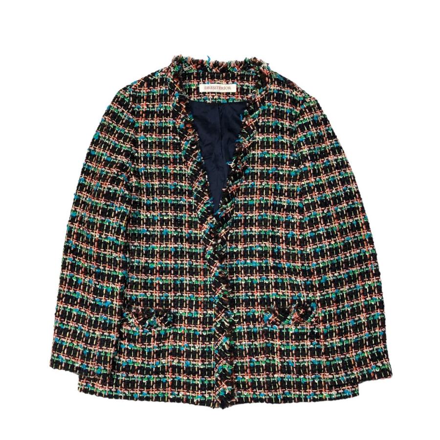 DRESSTERIOR(ドレステリア) ツイード フリンジ ジャケット 085 DRESSTERIOR(ドレステリア) ツイード フリンジ ジャケット 085