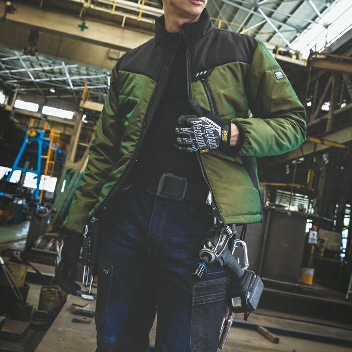 M-5L 作業服 寅壱 防寒着 2587-129 防寒ブルゾン (防寒服)(大きいサイズも同価格) | 寅壱 | 04