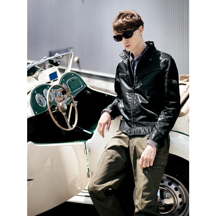 【廃番特価】M-5L 作業服 寅壱 作業着 3680-554 ライダースジャケット (撥水ウインドブレーカー)(大きいサイズも同価格) | 寅壱 | 13