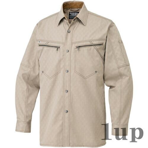 【廃番特価】M-5L 作業服 寅壱 作業着 3910-125 長袖シャツ (春夏用)(大きいサイズも同価格) | 寅壱 | 07