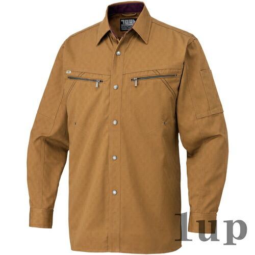 【廃番特価】M-5L 作業服 寅壱 作業着 3910-125 長袖シャツ (春夏用)(大きいサイズも同価格) | 寅壱 | 08