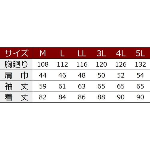 寅壱 4309-143 ヒヨクオープン 5L (鳶衣料 年間)｜1up｜03