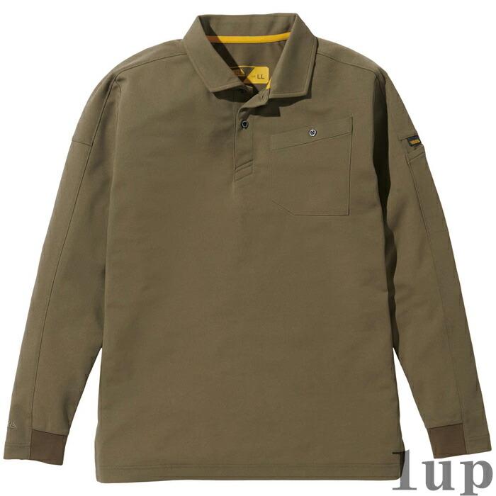 S-5L 作業服 寅壱 作業着 5880-614 長袖ポロシャツ  年間 レギュラーフィット | 寅壱 | 10