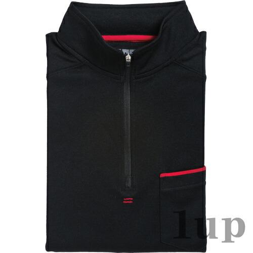 M-5L 作業服 寅壱 作業着 5960-623 赤耳ジップアップハイネックシャツ(大きいサイズも同価格) | 寅壱 | 06