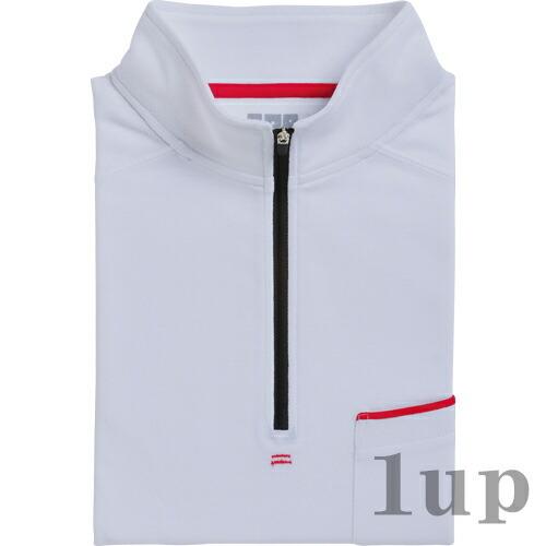 M-5L 作業服 寅壱 作業着 5960-623 赤耳ジップアップハイネックシャツ(大きいサイズも同価格) | 寅壱 | 09