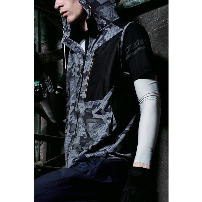 寅壱 【廃番特価】作業服 作業着 5990-662 フード付きドライベスト S