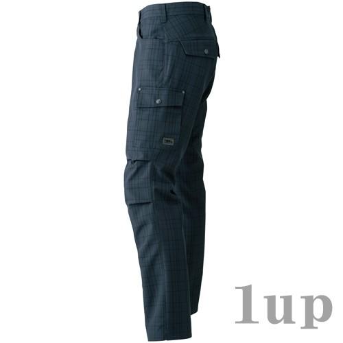 寅壱 作業服 作業着 7560-219 チェック柄カーゴパンツ M-LL (作業