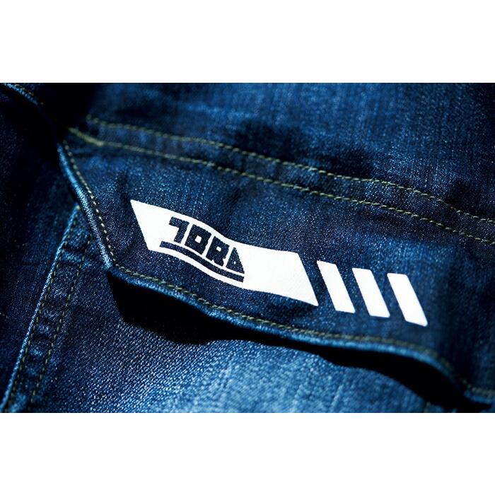 S-5L 作業服 寅壱 作業着 8830-124 デニムブルゾン(年間 スリムフット) | 寅壱 | 10