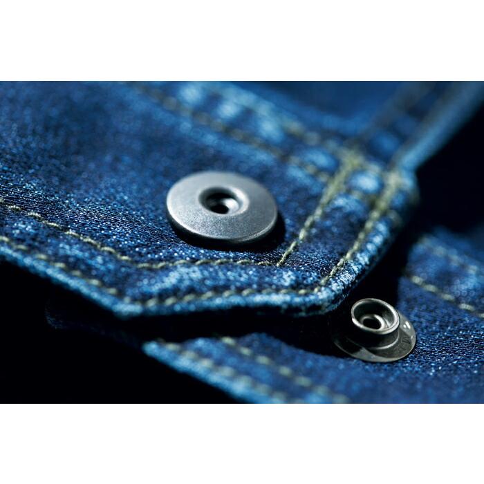 S-5L 作業服 寅壱 作業着 8830-124 デニムブルゾン(年間 スリムフット) | 寅壱 | 11