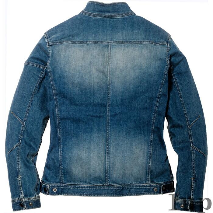 S-5L 作業服 寅壱 作業着 8850-554 デニムライダースジャケット (年間 レギュラーフィット) | 寅壱 | 01