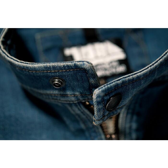 S-5L 作業服 寅壱 作業着 8850-554 デニムライダースジャケット (年間 レギュラーフィット) | 寅壱 | 10