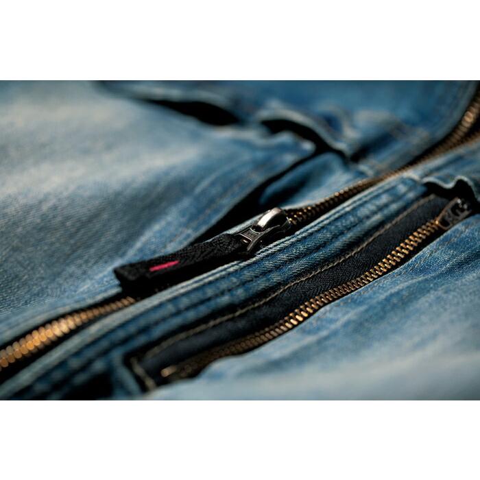 S-5L 作業服 寅壱 作業着 8850-554 デニムライダースジャケット (年間 レギュラーフィット) | 寅壱 | 09