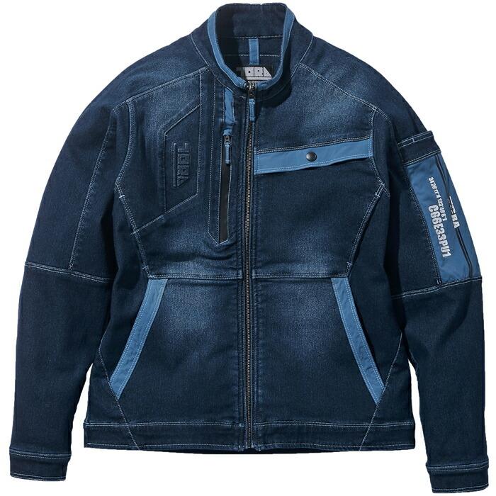 寅壱 新作 春夏用 上下 デニム 作業服 作業着 ストレッチ 04