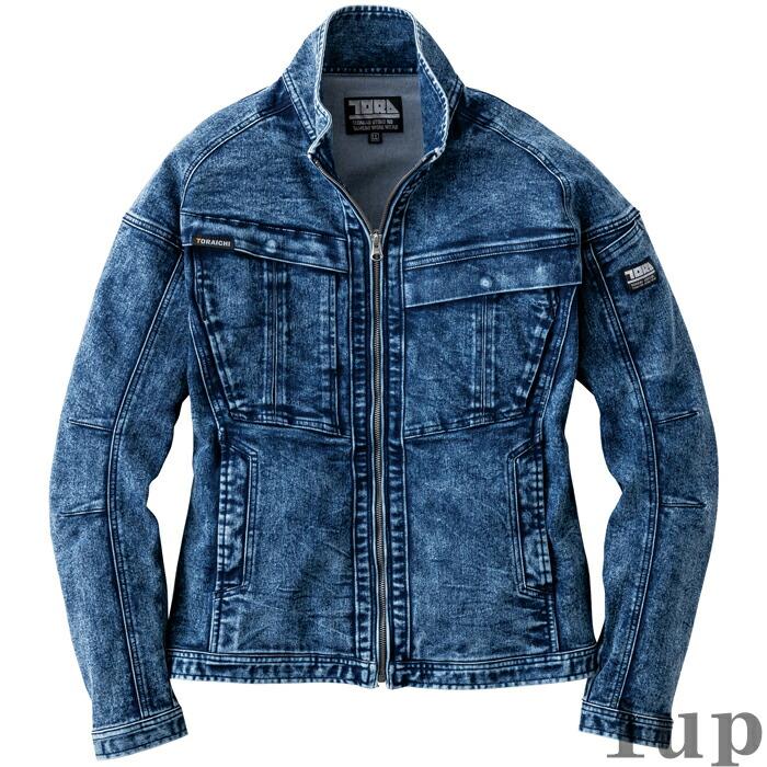 S-5L 作業服 寅壱 作業着 8922-124 デニムワークジャケット(レギュラーフィット) | 寅壱 | 04