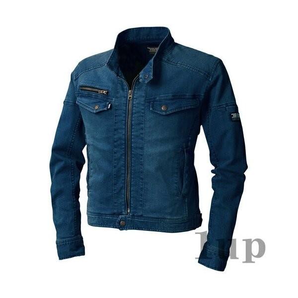 寅壱 作業服 作業着 8950-554 ストレッチデニム ライダースジャケット