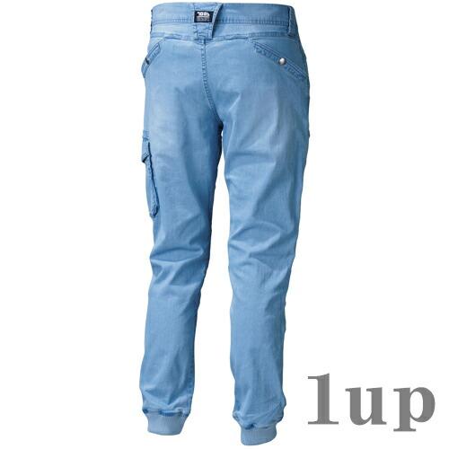 S-5L 作業服 夏用 寅壱 作業着 8970-235 ストレッチ デニム カーゴジョガーパンツ (接触冷感 大きいサイズも同価格 春夏用) | 寅壱 | 05