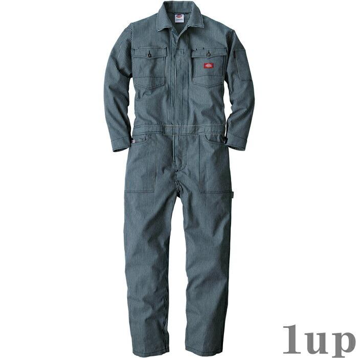 SS-5L Dickies ディッキーズ つなぎ 作業服 作業着 D-716 ストレッチヒッコリーツナギ (年間)(大きいサイズも同価格) |  | 11