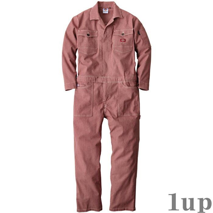 SS-5L Dickies ディッキーズ つなぎ 作業服 作業着 D-716 ストレッチヒッコリーツナギ (年間)(大きいサイズも同価格) |  | 12
