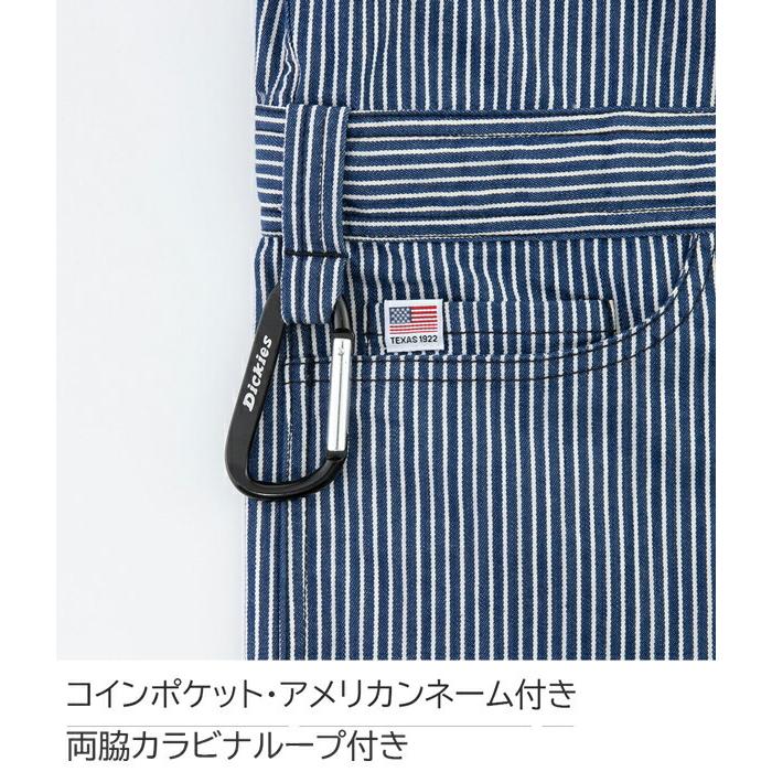 SS-5L Dickies ディッキーズ つなぎ 作業服 作業着 D-716 ストレッチヒッコリーツナギ (年間)(大きいサイズも同価格) |  | 08
