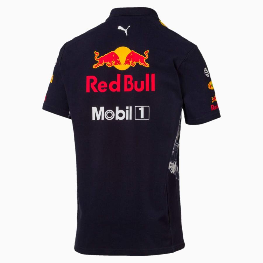 PUMA Red Bull Racing ポロシャツ Lサイズ ネイビー PUMA（プーマ）の「RED BULL RACING チームポロシャツ