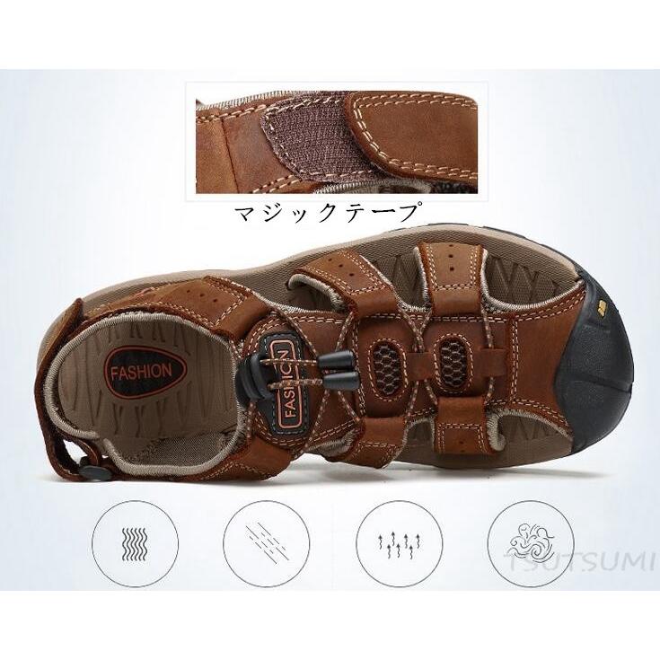サンダル メンズ スポーツサンダル 本革 牛革 アウトドアサンダル メンズサンダル スニーカー メンズサンダル 通気性 軽量 靴 3mlx01 Tsutsumi 通販 Yahoo ショッピング