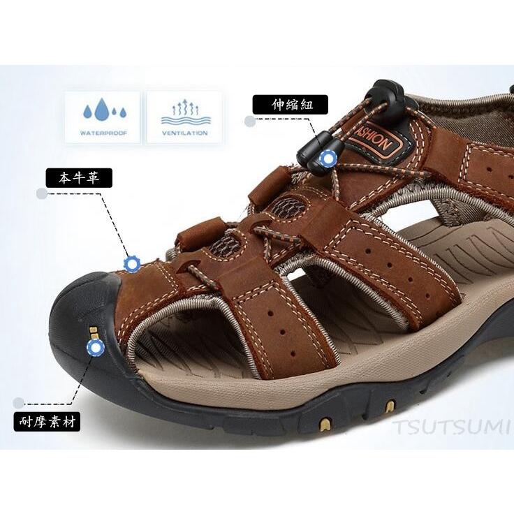 サンダル メンズ スポーツサンダル 本革 牛革 アウトドアサンダル メンズサンダル スニーカー メンズサンダル 通気性 軽量 靴 3mlx01 Tsutsumi 通販 Yahoo ショッピング