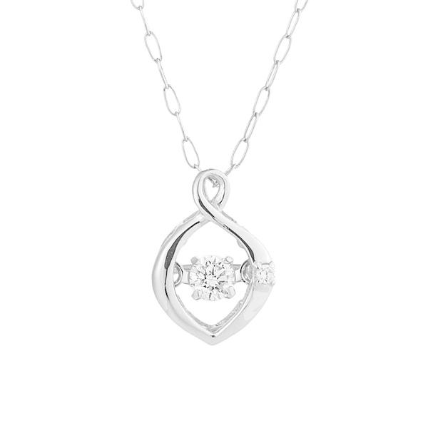 ダンシングストーンペンダント/ネックレス〔プラチナPt900・天然ダイヤモンド〕FTW-1188