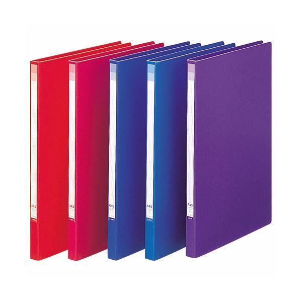 （まとめ）ライオン事務器 レターファイル A4タテ120枚収容 背幅18mm ワインレッド LF-263B 1冊 〔×20セット〕