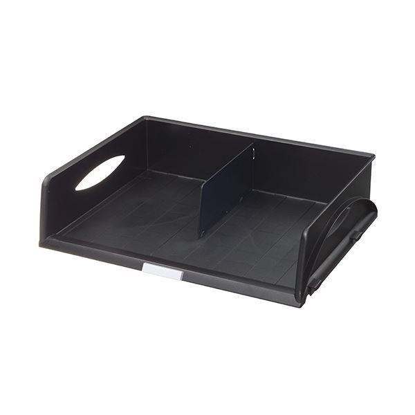 (まとめ) ライツ ソートトレー A3ヨコ ブラック5232-00-95 1個 〔×5セット〕