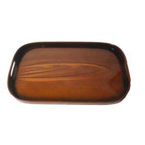 業務用 和風お盆 トレー 45cm x 33cm 31枚 ダークブラウン 楽天市場