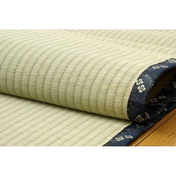 日本製 い草 上敷き/ラグマット 【糸引織 六一間4.5畳 約277×277cm