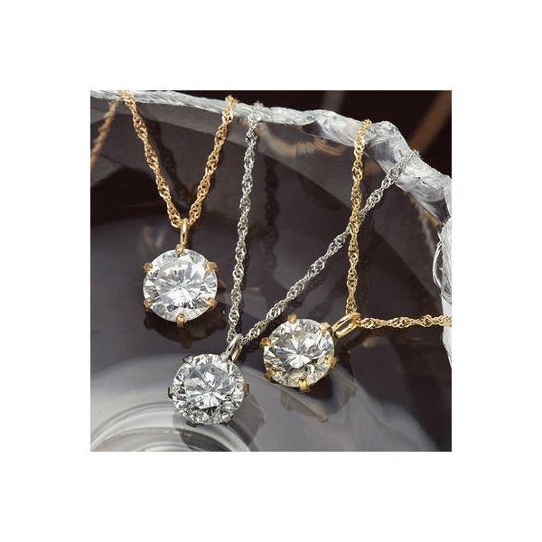 K18／0.5ctダイヤモンドペンダント/ネックレス K18YG