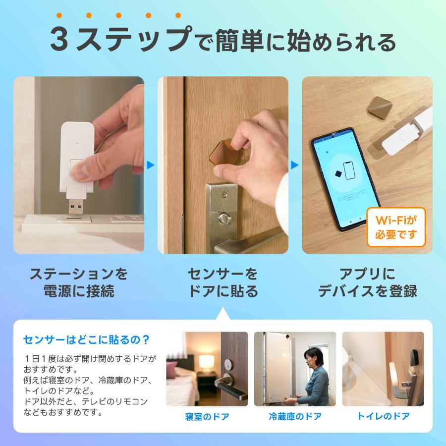 見守りセンサー ひとり暮らしのおまもり IoTで始める新しい見守りの形 小型センサーで離れて暮らす家族を見守る 見守り |  | 04