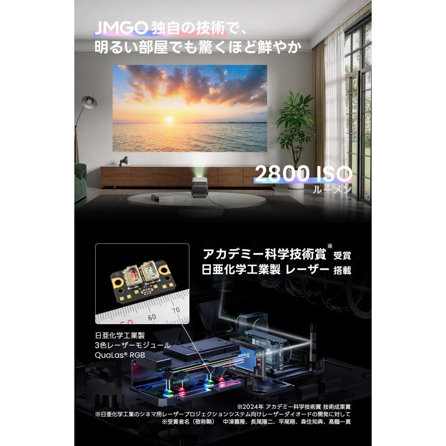 JMGO N1S Ultra 4K プロジェクター レーザー 明るい 高輝度 高