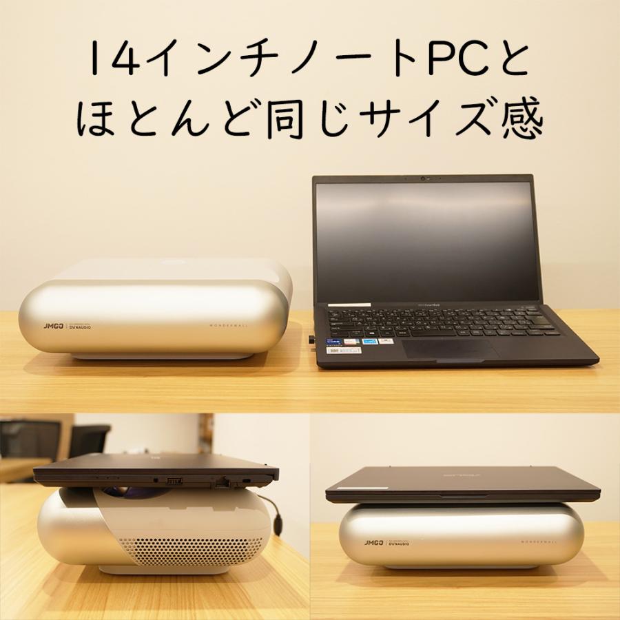 Fire TV Stick付き 超短焦点プロジェクター JMGO O1 明るさ800ANSI 
