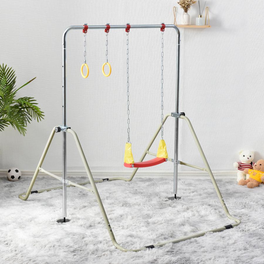 鉄棒 ブランコ 一番人気物 本店 吊り輪 室内 屋外 折りたたみ プレゼント 子供 おもちゃ