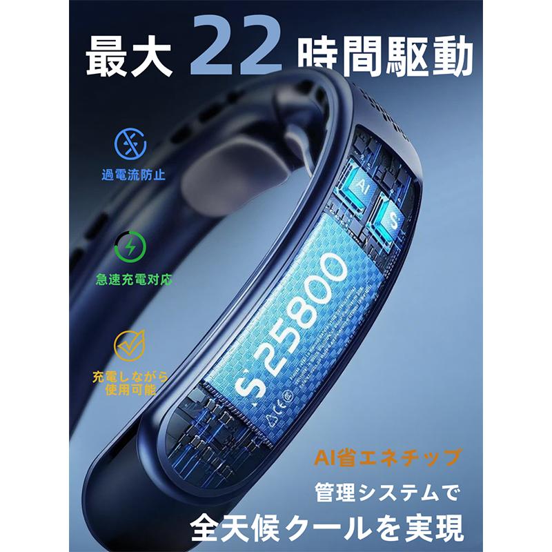 ネッククーラー 首掛け扇風機×2 UNISEKA 爆売 首掛け扇風機 【二台目無料】 ネッククーラー 冷風