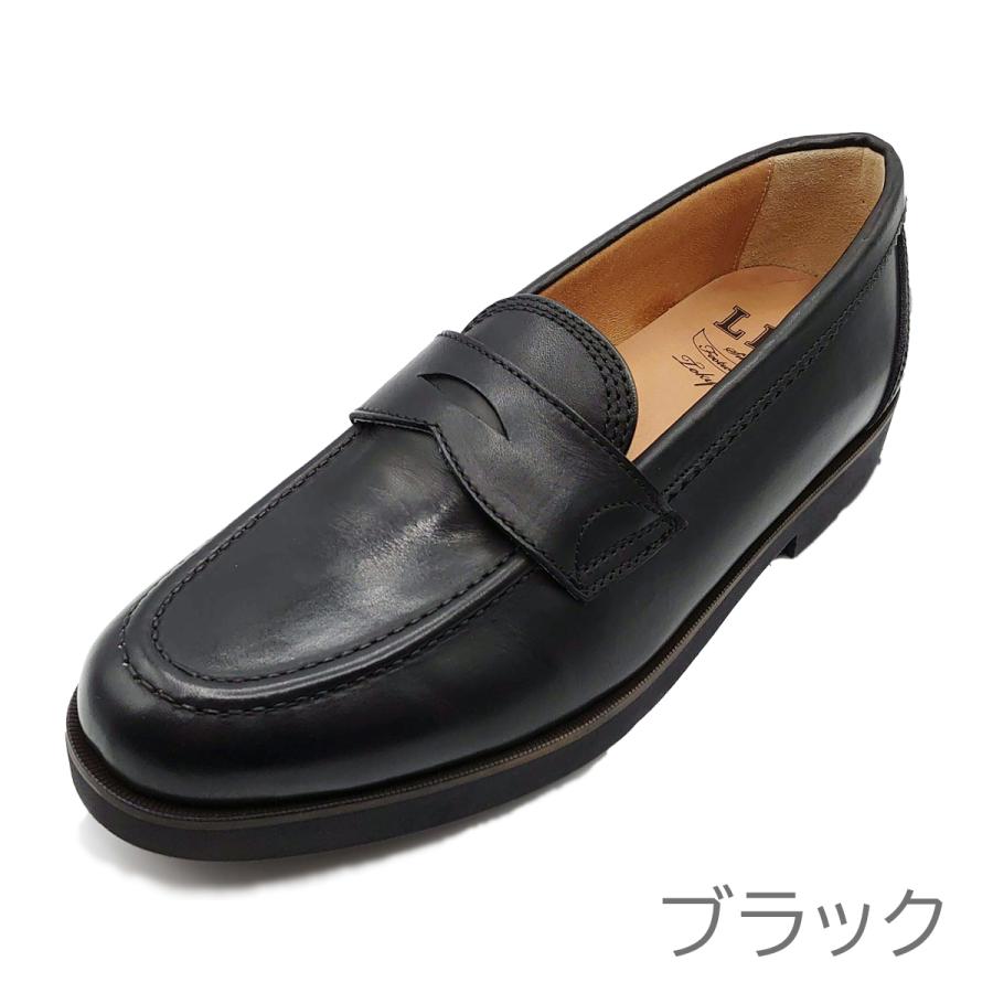 Okabe Yukiリーガル エアローテーションシステム コインローファー 本革】 スクエアコインローファー 6711 （アイボリー） -モード