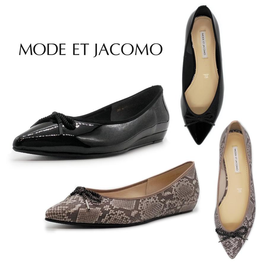 MODE ET JACOMO モード エ ジャコモ レディース リボンバレエシューズ 