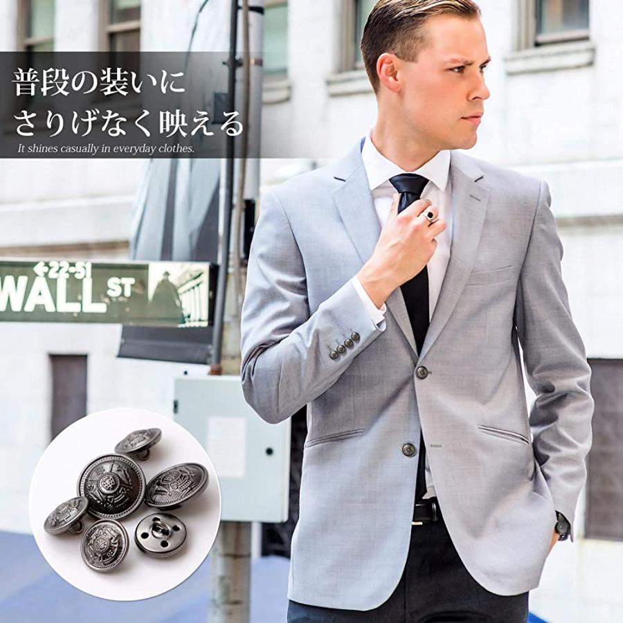 ボタン ブレザー用 銀ボタン メタルシルバー黒ボタン スーツ ボタン ブレザー用 銀ボタン メタルシルバー黒ボタン スーツ