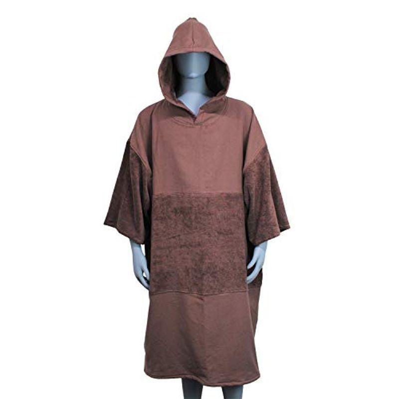 激安通販の ブラウン Oruta Switchデザイン 綿100 サーフィン タオルポンチョ お着替え 今治タオル生地のサーフポンチョ 応援グッズ Aliuminium Lt
