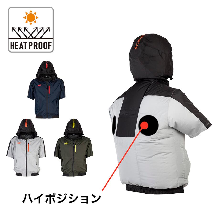 PUMA WORKWEAR 作業ウェアPUMA プーマ 空調服 エアツイスト フーディ