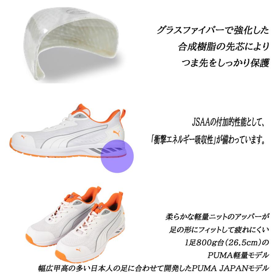 安全靴 プーマ PUMA 64.404.0 セーフシューズ ホワイト 27.0 安全靴 プーマ PUMA 64.404.0 セーフシューズ ホワイト 27.0