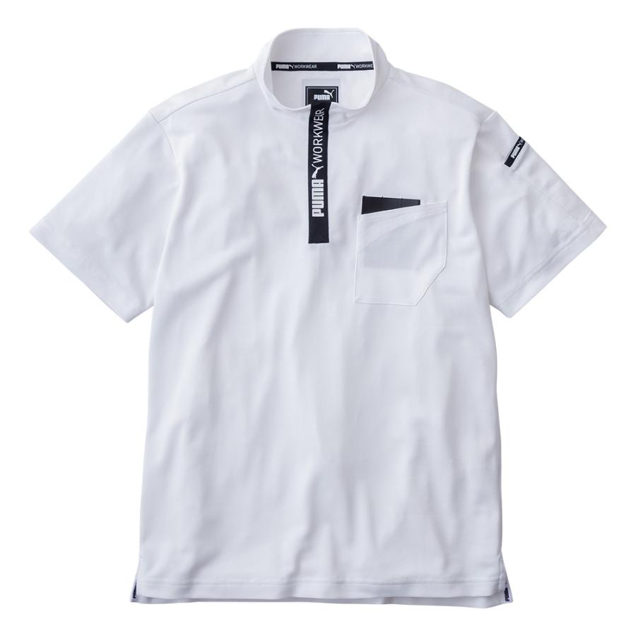 PUMA WORKWEAR 作業ウェアPUMA半袖ハイネックジップ プーマ 作業